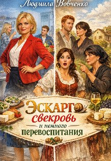 Обложка книги «Эскарго, свекровь и немного перевоспитания.» — Людмила Вовченко, ISBN 9785524035325
