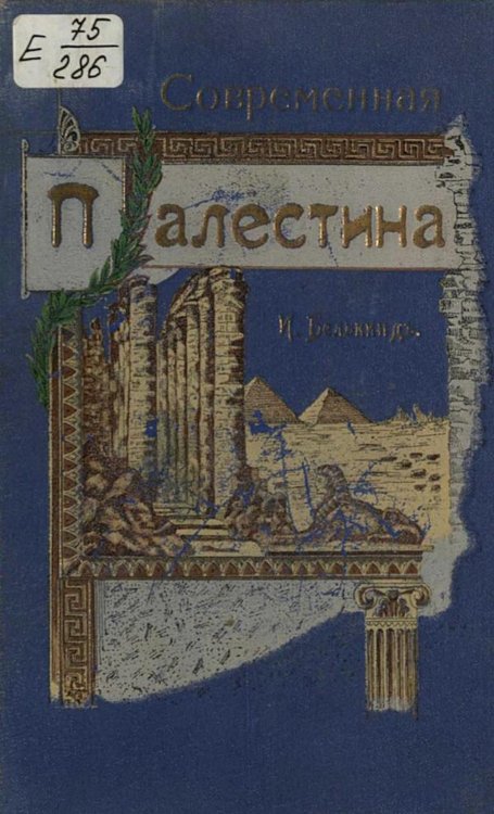 Обложка книги «Современная Палестина в физико-этнографическом и политическом отношениях» — Исраэль Белькинд, ISBN 9785521969616