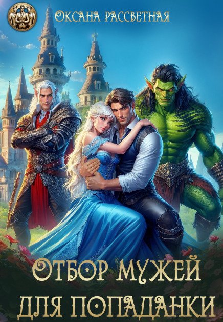 Обложка книги «Отбор мужей для попаданки» — Оксана Рассветная, ISBN 9785524037312