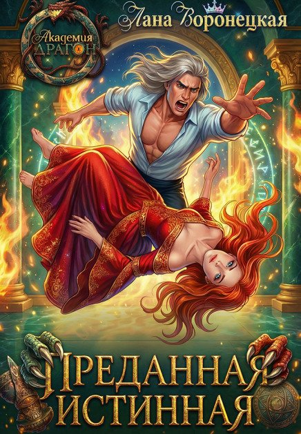 Обложка книги «Академия Драгон: Преданная истинная» — Лана Воронецкая, ISBN 9785524034182