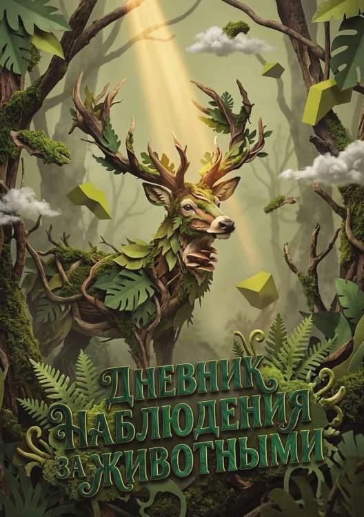 Обложка книги «Дневник наблюдения за животными, дизайн: "Метранпаж" универсальный, 100 страниц» — Нет автора, ISBN 9785521989140