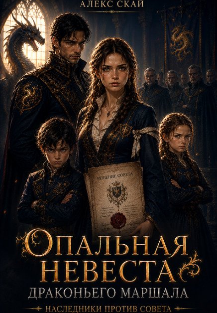 Обложка книги «Опальная невеста драконьего маршала.Наследники против Совета» — Алекс Скай, ISBN 9785524044020