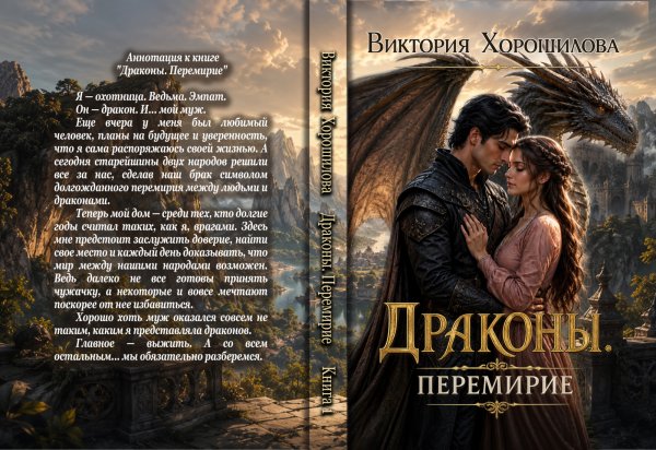 Обложка книги «Драконы. Перемирие» — Виктория Хорошилова, ISBN 9785524027405