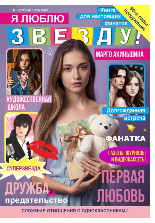 Обложка книги «Я люблю звезду!» — Марго Акиньшина, ISBN 9785524061416