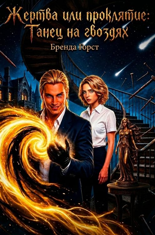 Обложка книги «Жертва или проклятие: танец на гвоздях» — Бренда Горст, ISBN 9785524053435