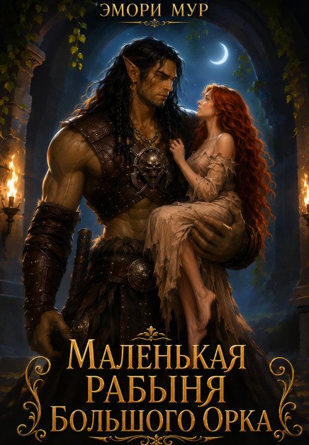Обложка книги «Маленькая рабыня большого орка» — Эмори Мур, ISBN 9785524061010
