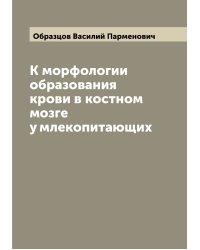 К морфологии образования крови в костном мозге у млекопитающих