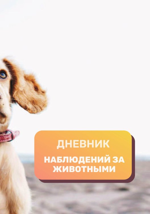 Обложка книги «Дневник наблюдения за животными, универсальный» — автора нет, ISBN 9785521890255