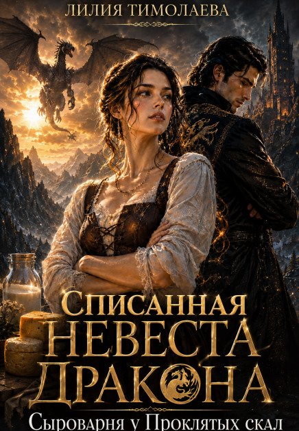 Списанная невеста дракона. Сыроварня у Проклятых скал Обложка книги «Списанная невеста дракона. Сыроварня у Проклятых скал» — Лилия Тимолаева, ISBN 9785524023803
