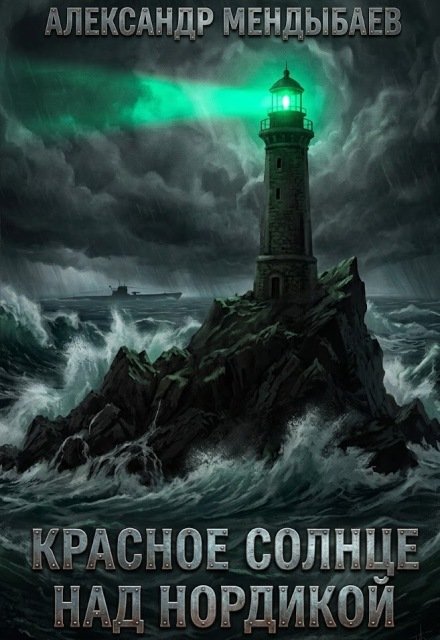 Обложка книги «Красное солнце над Нордикой» — Александр Мендыбаев, ISBN 9785524053749