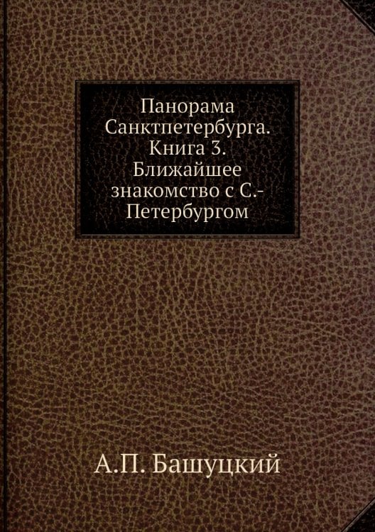 Панорама Санктпетербурга. Книга 3. Ближайшее знакомство с С.-Петербургом
