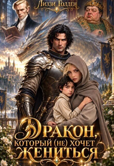 Обложка книги «Дракон, который (не) хочет жениться» — Лиззи Голден, ISBN 9785524061379