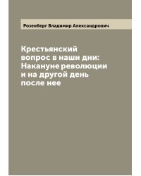 Крестьянский вопрос в наши дни: Накануне революции и на другой день после нее