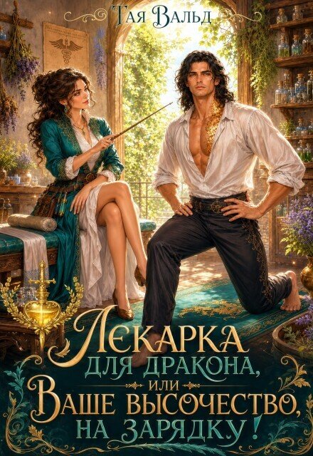 Обложка книги «Лекарка для дракона или Ваше высочество, на зарядку!» — Тая Вальд, ISBN 9785524061768