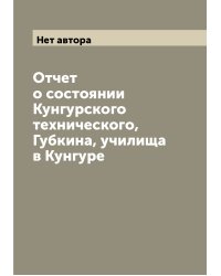 Отчет о состоянии Кунгурского технического, Губкина, училища в Кунгуре
