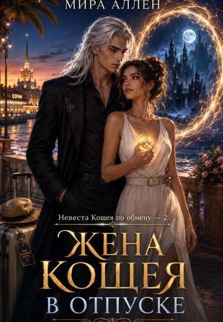 Обложка книги «Жена Кощея в отпуске» — Мира Аллен, ISBN 9785524024091