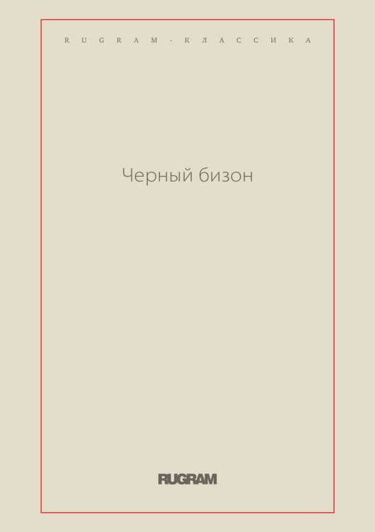 Обложка книги «Черный бизон» — Варвара Павловна. Андреевская, ISBN 9785519730792