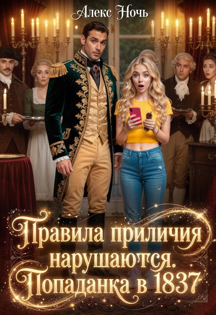 Обложка книги «Правила приличия нарушаются. Попаданка в 1837» — Алекс Ночь, ISBN 9785524052117
