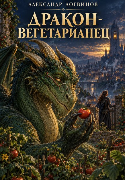 Обложка книги «Дракон-вегетарианец» — Александр Логвинов, ISBN 9785524058003
