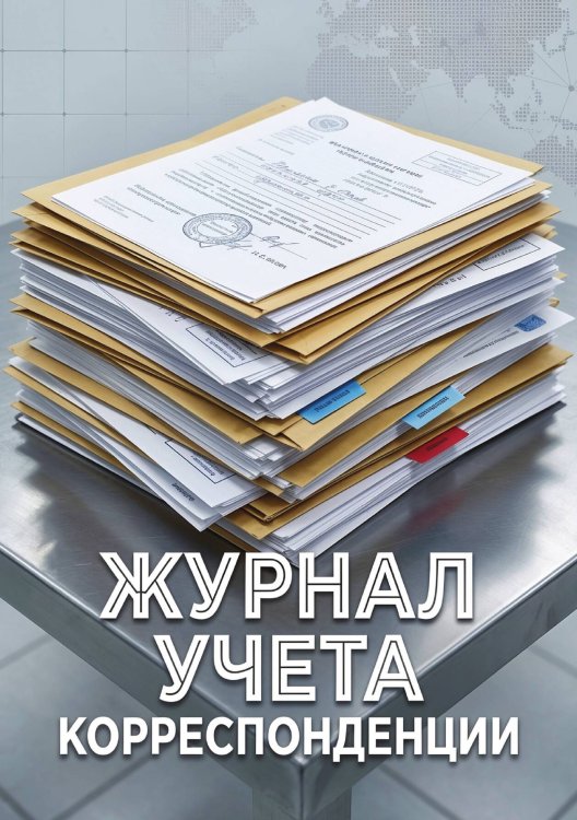 Обложка книги «Журнал учета корреспонденции, Дизайн: "МЕТРАНПАЖ", 100 страниц. Для администратора, бизнес ассистента, секретаря. Мягкая обложка, А5» — Нет автора, ISBN 9785521986484