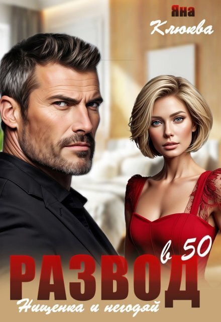 Развод в 50. Нищенка и негодяй Обложка книги «Развод в 50. Нищенка и негодяй» — Яна Клюква, ISBN 9785524049735