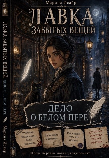 Обложка книги «Лавка забытых вещей. Дело о белом пере» — Марина Исайр, ISBN 9785524054623
