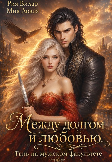 Обложка книги «Между долгом и любовью. Тень на мужском факультете» — Рия Вилар; Мия Ловиз, ISBN 9785524009197