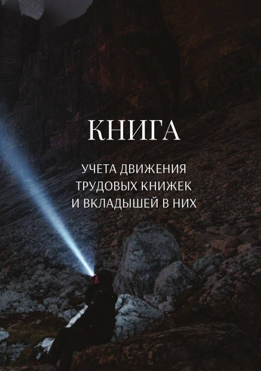 Обложка книги «Книга учета трудовых книжек и вкладыщей к ним» — автора нет, ISBN 9785521887446