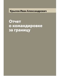 Отчет о командировке за границу