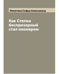 Как Степка беспризорный стал пионером