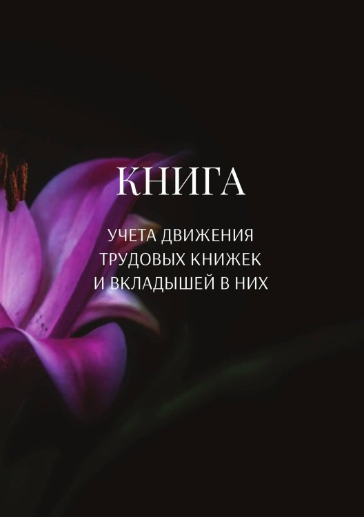 Обложка книги «Книга учета трудовых книжек и вкладыщей к ним» — автора нет, ISBN 9785521887682