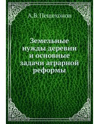 Земельные нужды деревни и основные задачи аграрной реформы