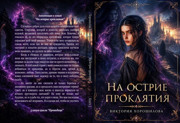 Обложка книги «На острие проклятия» — Виктория Хорошилова, ISBN 9785524023230
