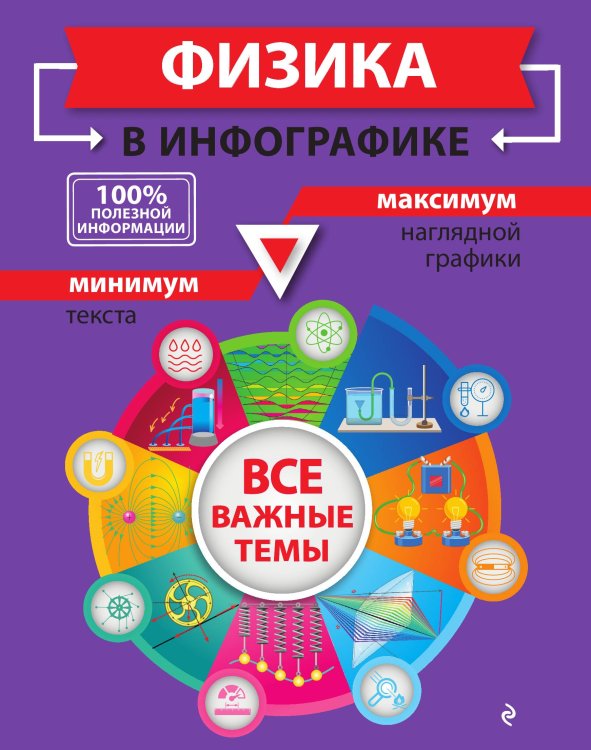 Обложка книги «Физика в инфографике» — Вахнина Светлана Васильевна, ISBN 9785042192357