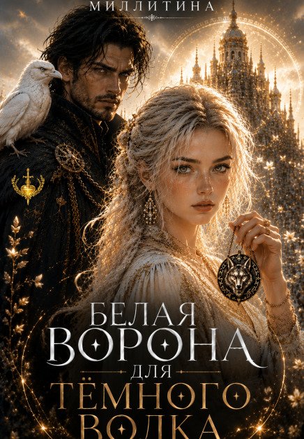 Обложка книги «Белая ворона для темного волка» — Миллитина, ISBN 9785524032256