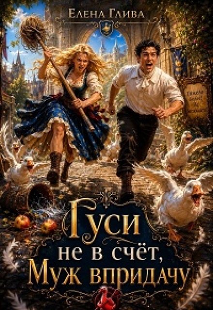 Обложка книги «Гуси не в счёт, муж в придачу» — Елена Глива, ISBN 9785524059215