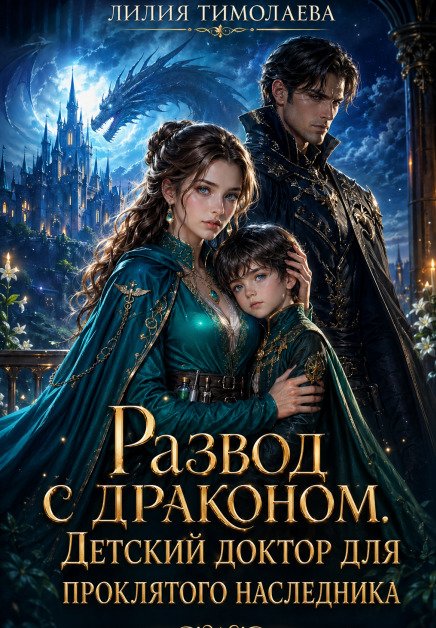 Обложка книги «Развод с драконом. Детский доктор для  проклятого наследника» — Лилия Тимолаева, ISBN 9785524023902