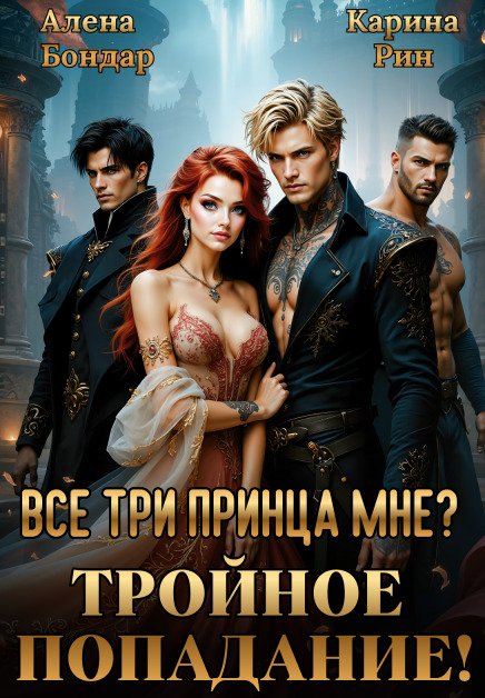 Обложка книги «Все три принца мне? Тройное попадание!» — Алена Бондар; Карина Рин, ISBN 9785524018748