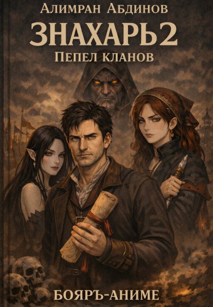 Обложка книги «Знахарь 2: Пепел Кланов» — Алимран Абдинов, ISBN 9785524021229