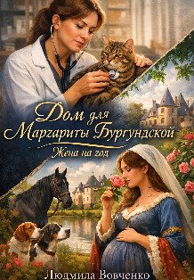 Дом для Маргариты Бургунской. Жена на год. Обложка книги «Дом для Маргариты Бургунской. Жена на год.» — Людмила Вовченко, ISBN 9785524063137