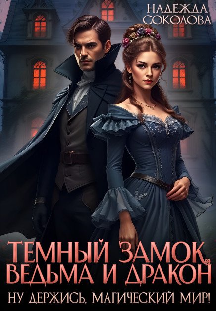 Обложка книги «Тёмный замок, ведьма и дракон» — Надежда Соколова, ISBN 9785524062963