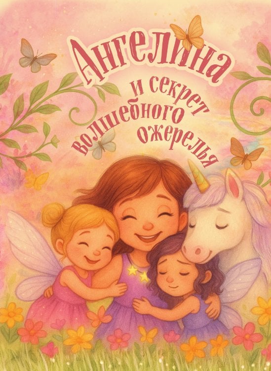 Обложка книги «Ангелина и секрет волшебного ожерелья. Именная книга для девочек с заданиями» — Нет автора, ISBN 9785042280979