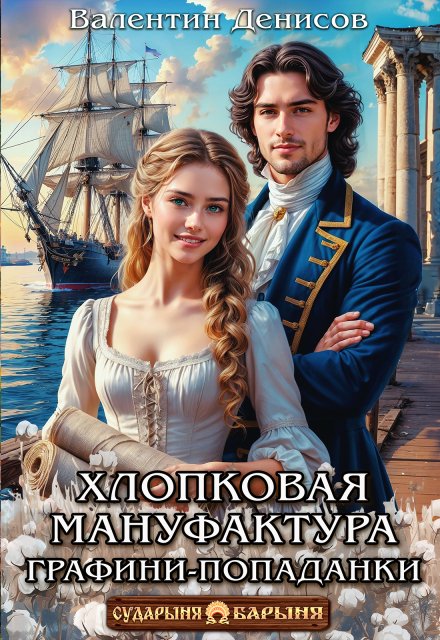 Обложка книги «Хлопковая мануфактура графини-попаданки» — Валентин Денисов, ISBN 9785524050939