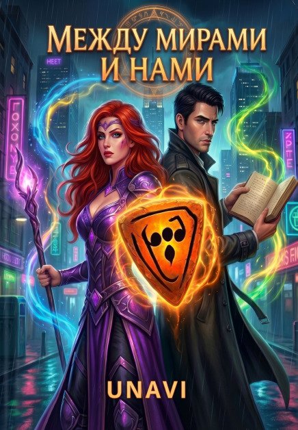 Обложка книги «Между мирами и нами» — UNAVI, ISBN 9785524009968