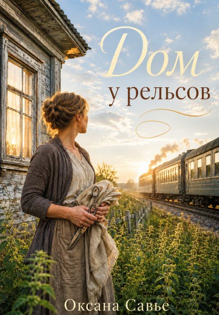 Обложка книги «Дом у рельсов» — Оксана Савье, ISBN 9785524033819