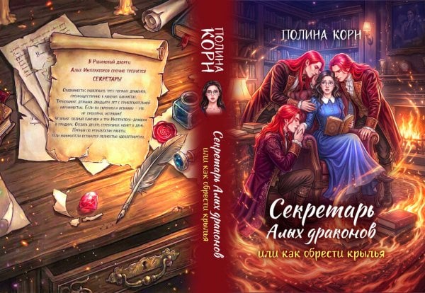 Обложка книги «Секретарь Алых драконов, или как обрести крылья» — Полина Корн, ISBN 9785524064158