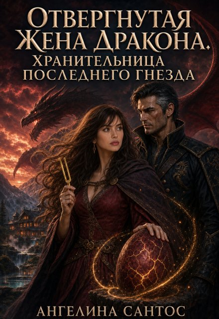 Обложка книги «Отвергнутая жена дракона. Хранительница последнего гнезда» — Ангелина Сантос, ISBN 9785524044792
