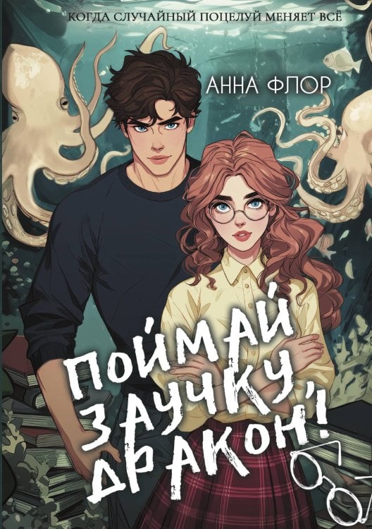 Обложка книги «Поймай заучку, дракон! Истинное невезение короля академии» — Анна Флор, ISBN 9785524029829
