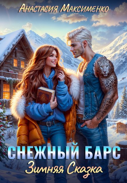 Обложка книги «Снежный барс. Зимняя сказка» — Анастасия Максименко, ISBN 9785524056443