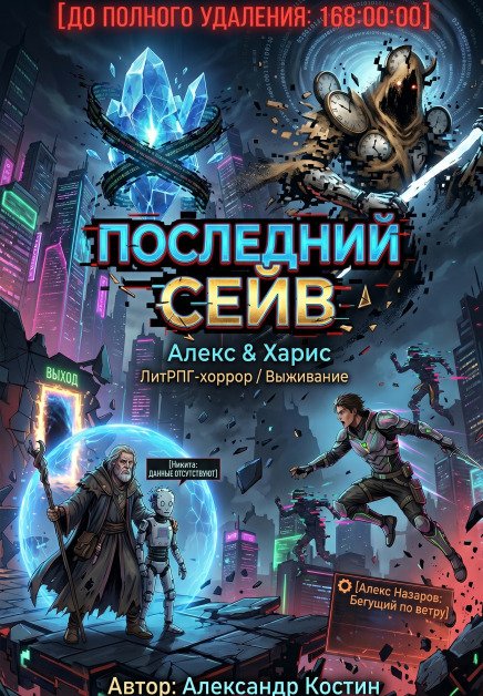 Обложка книги «Последний сейв: Спидран из цифрового ада» — Александр Костин., ISBN 9785524062345